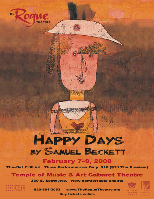 Poster for Samuel Beckett's 'Happy Days'