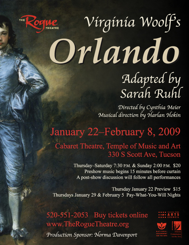 Poster for Virginia Woolf's 'Orlando'