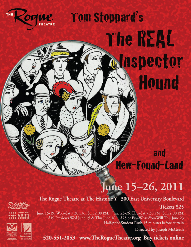 Poster for 'The Real Inspector Hound' and 'New-Found-Land'