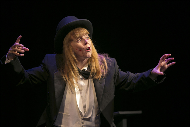 Patty Gallagher as Red Peter in 'Kafka's Monkey'
