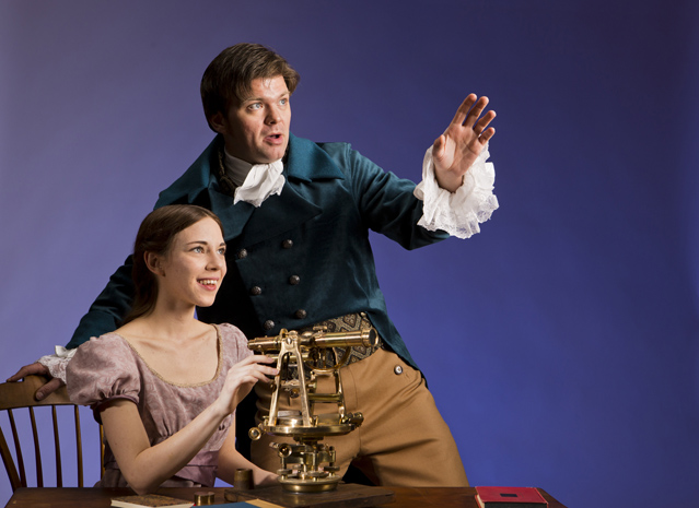 Gabriella De Brequet as Thomasina Coverly and Ryan Parker Knox as Septimus Hodge