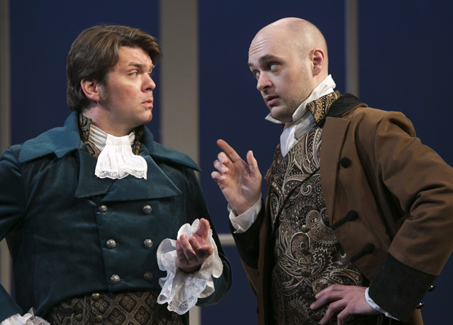 Ryan Parker Knox as Septimus Hodge and Lee Rayment as Ezra Chater