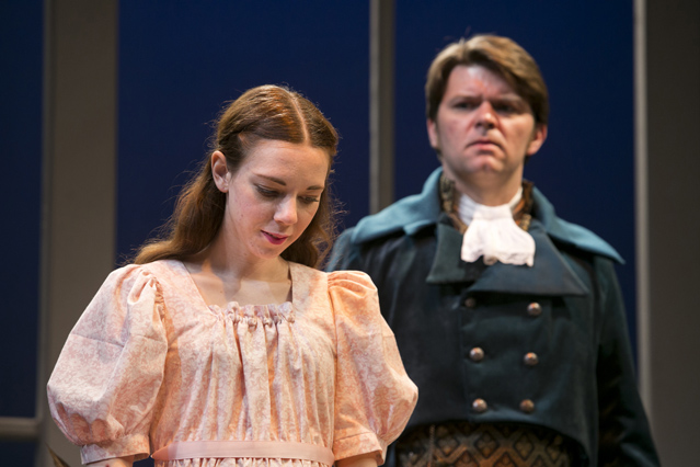 Gabriella De Brequet as Thomasina Coverly and Ryan Parker Knox as Septimus Hodge