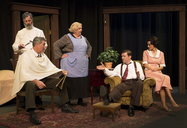David Greenwood as Jacob, Terry Erbe as Uncle Morty, Cynthia Meier as Bessie Berger, Ryan Parker Knox as Moe Axelrod and Marissa Garcia as Hennie Berger