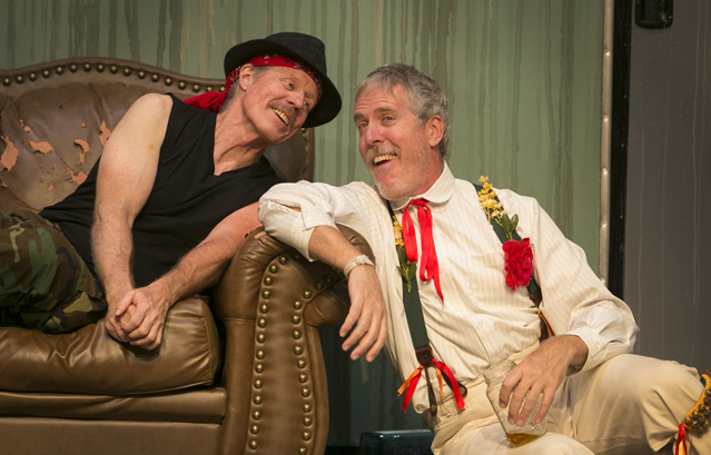 Joseph McGrath as Johnnie 'Rooster' Byron and David Morden as Wesley