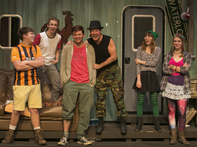 Connor Foster as Davey, Nathan Oppenheimer as Lee,Ryan Parker Knox as Ginger, Joseph McGrath as Johnnie 'Rooster' Byron, Gabriella De Brequet as Tanya and Holly Griffith as Pea