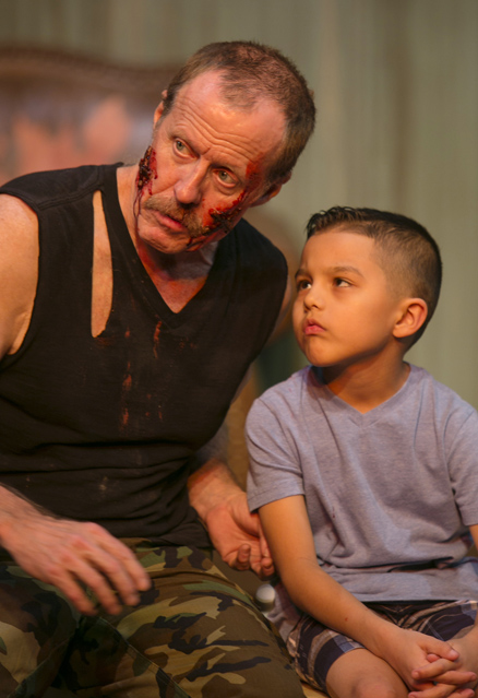 Joseph McGrath as Johnnie 'Rooster' Byron and Gabe Morales as Markey