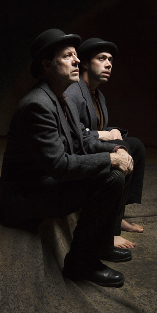 Joseph McGrath as Vladimir and Matt Bowdren as Estragon