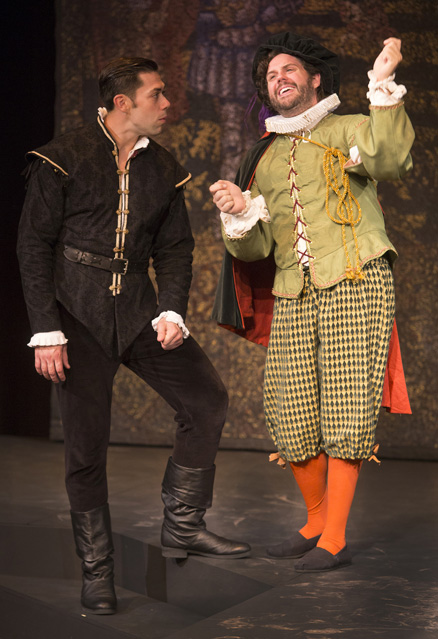 Matt Bowdren as Hamlet and Evan Werner as Osric