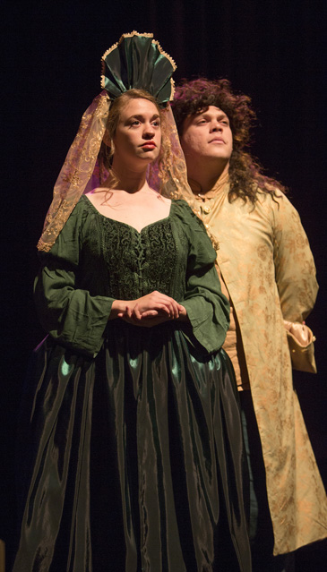 Holly Griffith as Doa Clara and Connor Foster as her husband