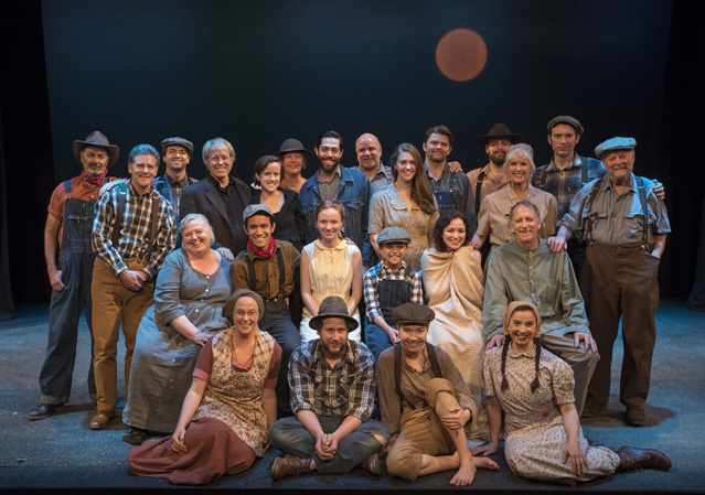 The cast and crew of The Grapes of Wrath