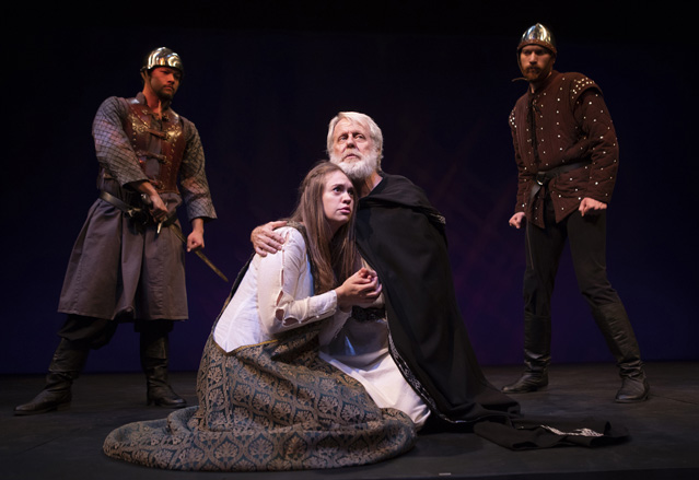 Eric Du, Holly Griffith as Cordelia, Joseph McGrath as King Lear and Christopher Pankratz