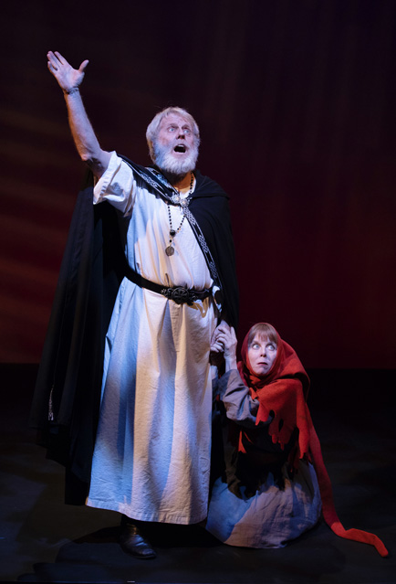 Joseph McGrath as King Lear and Patty Gallagher as The Fool
