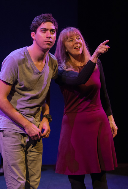 'I like looking up at the sky...'  Hunter Hnat as Christopher and Patty Gallagher as Siobhan