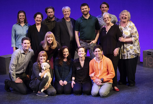 The cast and crew of The Curious Incident