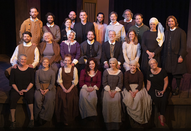 The cast and crew of The Crucible
