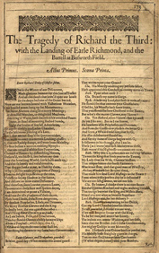 William Shakespeare's 'Richard III' First Folio