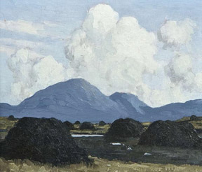 Irish painter Paul Henry’s A Connemara Bog