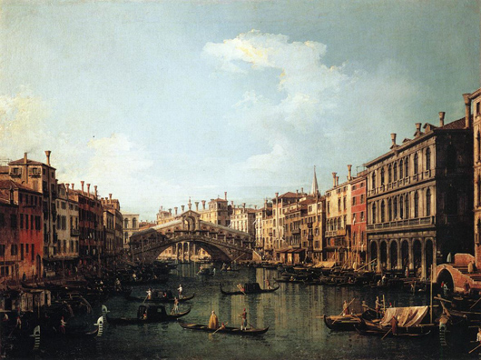 Rialto from the South by Canaletto